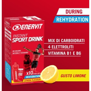 Enervit Instant Sport Drink Lemon 10 envelopes Enervit