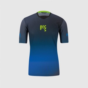 Knife Karpos Val di Dentro Tee - Black/Blue/Green Karpos