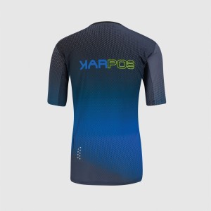 Knife Karpos Val di Dentro Tee - Black/Blue/Green Karpos