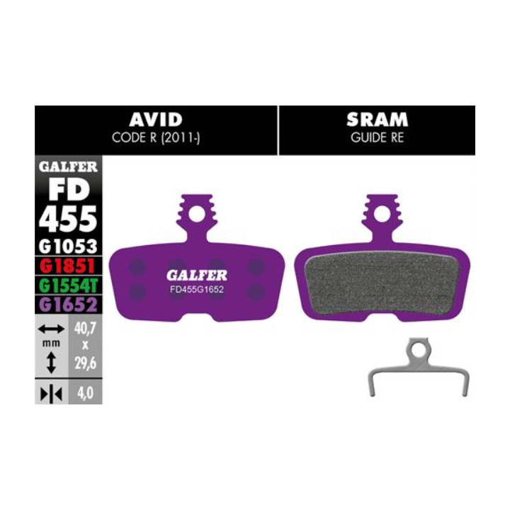 Brakes Galfer E-Bike Purple FD455 Galfer Bike