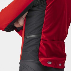 Jacket Castelli Alpha RoS 2 Jacket - Red/Dark Gray Castelli