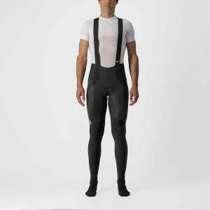 Long salopettes Castelli RoS Bibtight Pass - Black/Silver Reflex Castelli