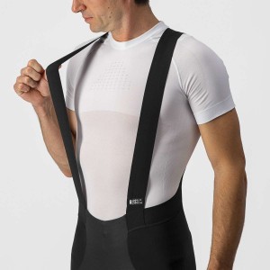 Long salopettes Castelli RoS Bibtight Pass - Black/Silver Reflex Castelli