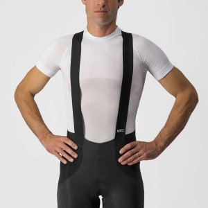 Long salopettes Castelli RoS Bibtight Pass - Black/Silver Reflex Castelli