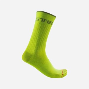 Socks Castelli Distance 20 - Electric Lime Castelli