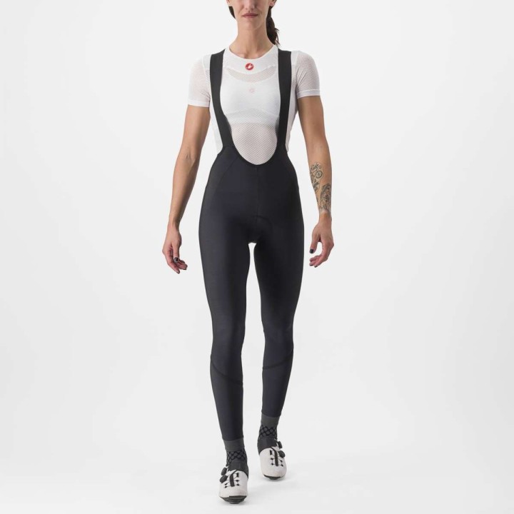 Castelli women's Speedy Dt Bibtight - Black/Black Reflex Castelli