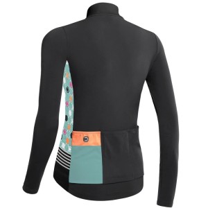 Women's M/L Dotout Fanatica Wool Jersey - Turquoise/Black Dotout