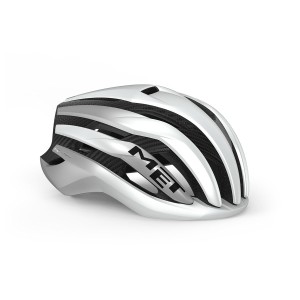 Casco Met Thirty 3K Carbon Mips® - White Metalized Met