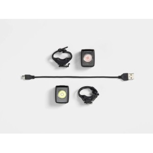 Set of lights Trek Ion 200 RT/Flare RT - Black Bontrager