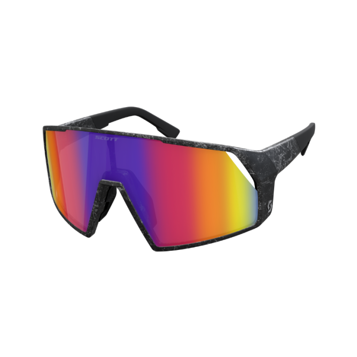 Sunglasses Scott Pro Shield - Marble black/Teal chrome Scott