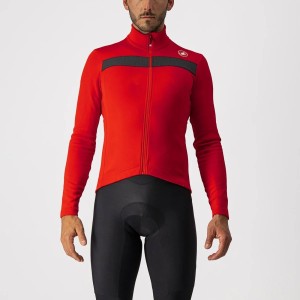 Knife Castelli Puro 3 Jersey - Red/Black reflex Castelli