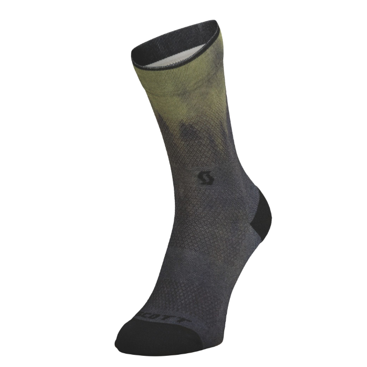 Socks Scott Trail Tree Crew - Fir green/black Scott