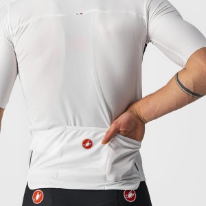 Knife Castelli Prologue 7 jersey - Ivory/Light black-red Castelli