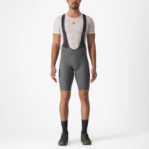 Short salopettes Castelli Unlimited Cargo bibshort - Gunmetal gray Castelli