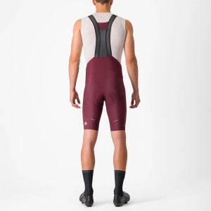 Short salopettes Castelli Espresso bibshort - Deep burgundy Castelli