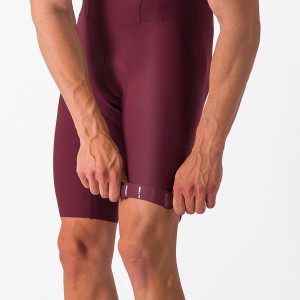 Short salopettes Castelli Espresso bibshort - Deep burgundy Castelli