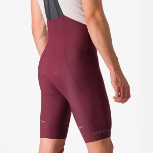 Short salopettes Castelli Espresso bibshort - Deep burgundy Castelli