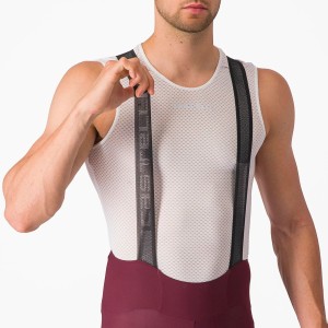 Short salopettes Castelli Espresso bibshort - Deep burgundy Castelli