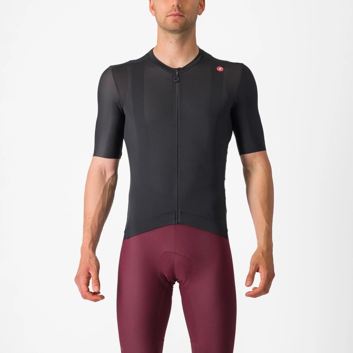 Knife Castelli Espresso jersey - Light black/Dark gray Castelli