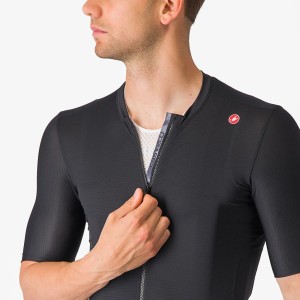 Knife Castelli Espresso jersey - Light black/Dark gray Castelli