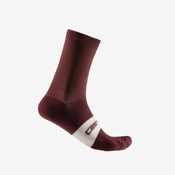 Socks Castelli Espresso 15 - Deep burgundy Castelli