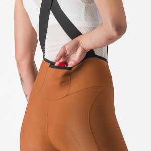 Salopette woman Castelli Espresso W DT bibshort - Mocha Castelli