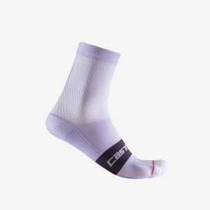 Socks Castelli woman Espresso W 12 - Orchid petal Castelli