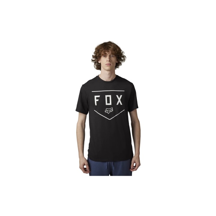 T-shirt technique Fox Racing Shield - Black Fox Racing