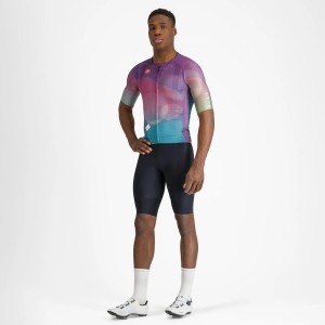 Knife Castelli R-A/D jersey - Multicolor purple Castelli