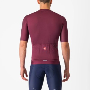 Knife Castelli Espresso jersey - Deep bordeaux/Silver moon Castelli