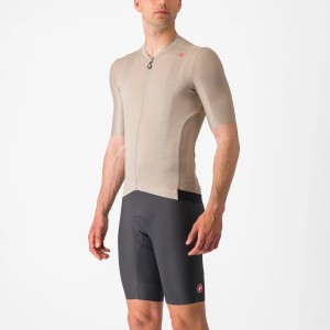 Knife Castelli Espresso jersey - Clay/Black Castelli