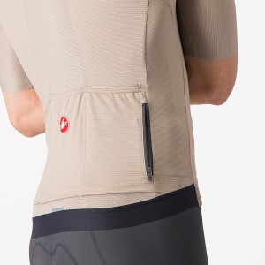 Knife Castelli Espresso jersey - Clay/Black Castelli