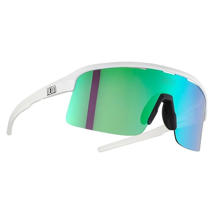 Glasses Neon Optic Arrow 2.0 - White Matt/Mirrortronic Green Neon Optic