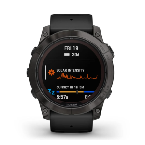 fēnix® 7X Pro Garmin Smartwatch Watch – Sapphire Solar Edition Carbon Gray Garmin