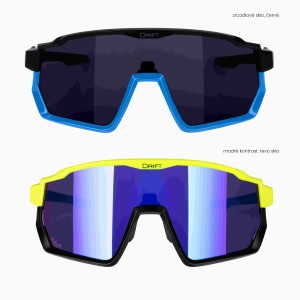 Force DRIFT 1x fluo+1x black SET Force glasses