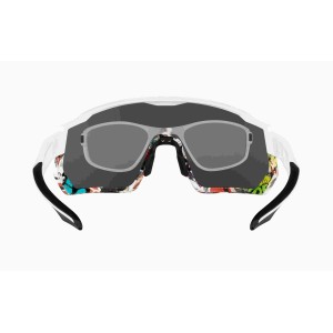 Force DRIFT white glasses with gray polarized Force lenses