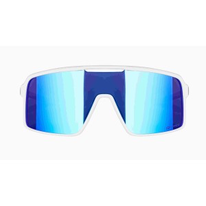 Force STATIC white glasses with blue mirrored lens Force