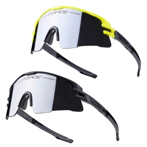 Occhiali Force AMBIENT 1x black+1x fluo,black lens SET Force