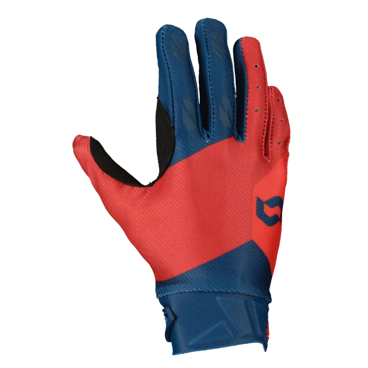 Scott Evo Track junior gloves - Dark blue/Red Scott