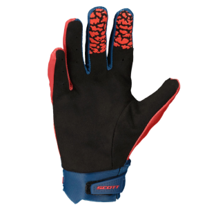 Scott Evo Track junior gloves - Dark blue/Red Scott