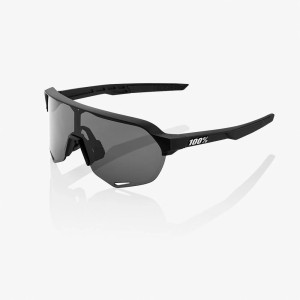 Glasses 100% S2 - Soft Tact Black/smoke lens 100%