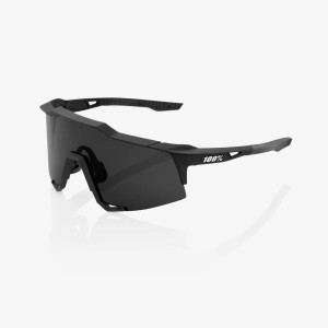 Glasses 100% SPEEDCRAFT - Soft Tact Black/Smoke lens 100%