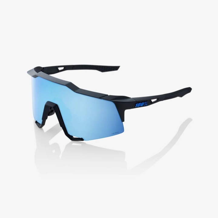 Glasses 100% SPEEDCRAFT - Black/Hiper Blue multilayer mirror lens 100%