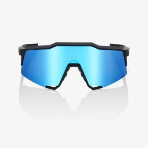 Glasses 100% SPEEDCRAFT - Black/Hiper Blue multilayer mirror lens 100%