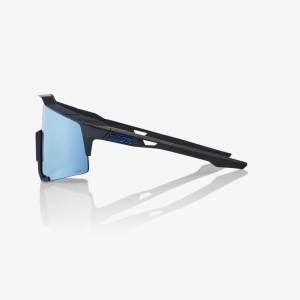 Glasses 100% SPEEDCRAFT - Black/Hiper Blue multilayer mirror lens 100%