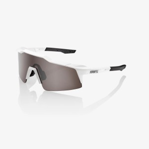 Occhiali 100% SPEEDCRAFT SL - Matte White/Hiper Silver mirror lens 100%