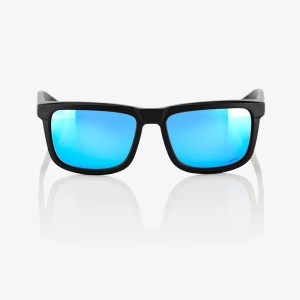 Glasses 100% BLAKE - Black/Hiper Blue multilayer mirror lens 100%