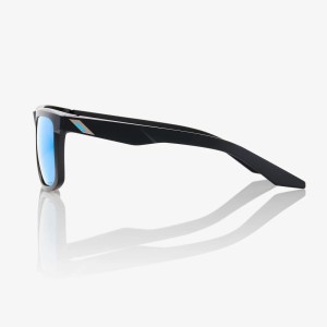 Glasses 100% BLAKE - Black/Hiper Blue multilayer mirror lens 100%