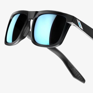 Occhiali 100% BLAKE - Matte Black/Hiper Blue multilayer mirror lens 100%