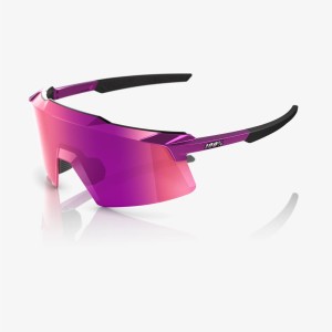 Glasses 100% AEROCRAFT - Gloss Purple Chrome/Purple multilayer mirror 100%